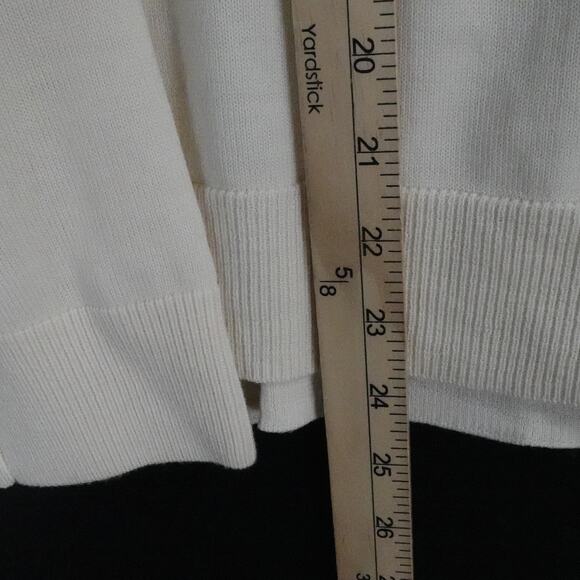 Banana Republic Sweater Womens Small Ivory Merino Wool Cowl Neck Lightweight - Picture 13 of 15